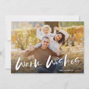 Cartes Pour Fêtes Annuelles Chaleureux souhaits Photo Noël