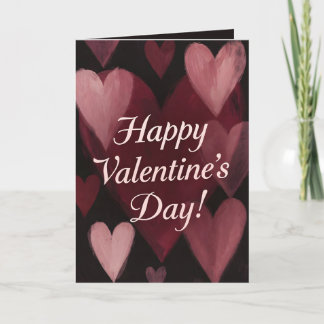 Cartes Pour Fêtes Annuelles Chalk Full Of Hearts Valentine's Day