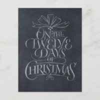 Chalk noir "12 Jours de Noël"