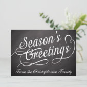 Cartes Pour Fêtes Annuelles Chalkboard (Debout devant)