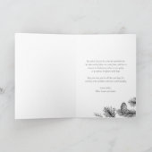 Cartes Pour Fêtes Annuelles Chalkboard Botanical Frame Merry Christmas Photo (Intérieur)