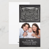 Cartes Pour Fêtes Annuelles Chalkboard Christian Christmas (Devant / Derrière)