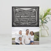 Cartes Pour Fêtes Annuelles Chalkboard Écriture Noël (Debout devant)