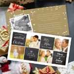 Cartes Pour Fêtes Annuelles Chalkboard Marié Little Christmas Photo Mariage<br><div class="desc">Conçu par fat*fa*tin. Facile à customiser avec votre propre texte,  photo ou image. Pour des demandes personnalisées,  veuillez contacter fat*fa*tin directement. Des frais personnalisés s'appliquent. www.zazzle.com/fat_fa_tin www.zazzle.com/color_therapy www.zazzle.com/fatfatin_blue_knot www.zazzle.com/fatfatin_red_knot www.zazzle.com/fatfatin_mini_me www.zazzle.com/fatfatin_box www.zazzle.com/fatfatin_design www.zazzle.com/fatfatin_ink</div>