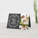 Cartes Pour Fêtes Annuelles Chalkboard Mistletos Script Joyeux Noël Photo<br><div class="desc">'Je Vous Souhaite Un Très Joyeux Noël' Typographie De Salutation Blanche Dans Un Cadre Vintage Traditionnel Défilé, Panneau Rustique De Noël Avec Mistletoes 2 Photo Collage Carte De Vacances. Conçu par fat*fa*tin. Facile à customiser avec votre propre texte, photo ou image. Pour des demandes personnalisées, veuillez contacter fat*fa*tin directement. Des...</div>