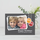 Cartes Pour Fêtes Annuelles Chalkboard Noël (Debout devant)
