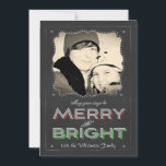 Cartes Pour Fêtes Annuelles Chalkboard Que vos jours soient Joyeux Noël brilla<br><div class="desc">Chalkboard Que vos Jours soient Joyeux Carte Photo de Noël.</div>