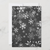 Cartes Pour Fêtes Annuelles Chalkboard Snowflake Cadre photo Noël (Dos)