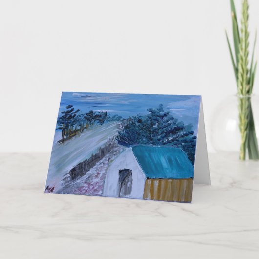 Cartes Pour Fêtes Annuelles Chambre sur la colline (Devant)