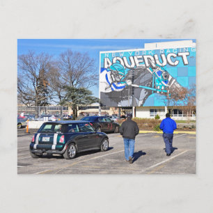 Cartes Pour Fêtes Annuelles Champ de courses d'aqueduc le jour de nouvelle