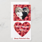 Cartes Pour Fêtes Annuelles CHAMP rose, rouge vif rose rouge vif (Devant / Derrière)