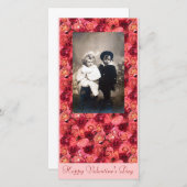 Cartes Pour Fêtes Annuelles CHAMP rose, rouge vif rose rouge vif (Devant / Derrière)