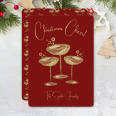 Cartes Pour Fêtes Annuelles Champagne Christmas Card