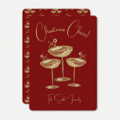 Cartes Pour Fêtes Annuelles Champagne Christmas Card