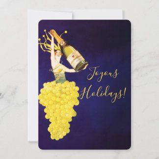 Cartes Pour Fêtes Annuelles Champagne Grapes