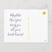 Cartes Pour Fêtes Annuelles Champagne Grapes New Year (Dos)