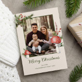 Cartes Pour Fêtes Annuelles Champignons de Noël rustiques en bois Photo