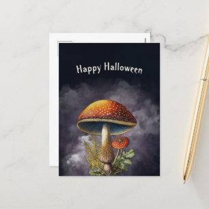 Cartes Pour Fêtes Annuelles Champignons rouges d'Halloween