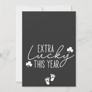 Cartes Pour Fêtes Annuelles Chanceux en Plus Cette Année Grossesse St Patrick 