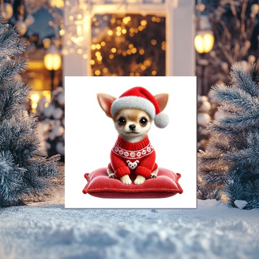 Cartes Pour Fêtes Annuelles Chandail de Noël Chihuahua