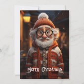 Cartes Pour Fêtes Annuelles Chandail nisé du Père Noël (Devant)