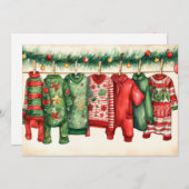 Cartes Pour Fêtes Annuelles Chandails de Noël fantastiques sur une ligne (Devant / Derrière)