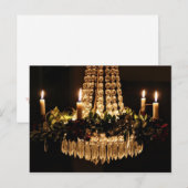Cartes Pour Fêtes Annuelles Chandelier de Noël (Devant / Derrière)