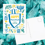 Cartes Pour Fêtes Annuelles Chandelier Dreidel Mignon Fantaisiste HANUKKAH SUR<br><div class="desc">Carte mignonne parfaite pour une carte de vacances amusante ! Art fait main pour vous !</div>
