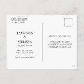 Cartes Pour Fêtes Annuelles Chandelles neigeuses Evergreens gelés (Dos)