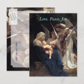 Cartes Pour Fêtes Annuelles Chanson d'Angels, postcards de Christmas (Devant / Derrière)