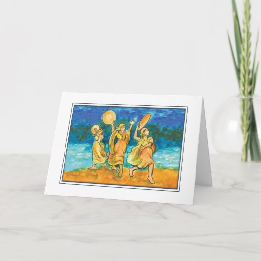 Cartes Pour Fêtes Annuelles Chanson de la pâque de Miriam (Devant)