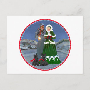Cartes Pour Fêtes Annuelles Chanson de Noël des Terriers Écossais