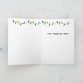 Cartes Pour Fêtes Annuelles Chanson de Noël drôle Pun Panda (Intérieur)