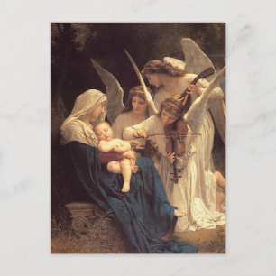 Cartes Pour Fêtes Annuelles Chanson de Noël du bébé des Angles
