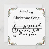 Cartes Pour Fêtes Annuelles Chanson de Noël Père Ornement en céramique (Devant)