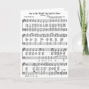 Cartes Pour Fêtes Annuelles CHANSON ! Joie au monde