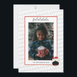 Cartes Pour Fêtes Annuelles Chant mignon Chat Fa La La La La Christmas Photo<br><div class="desc">Élégant et amusant, ce carte photo familial est le moyen parfait d'envoyer des encouragements de vacances à la famille et aux amis cette année. Le design comprend un texte de calligraphie "falalalala" qui peut être customisé à votre propre salut au-dessus d'une frontière rouge qui entoure la photo de famille et...</div>