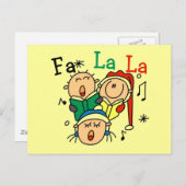 Cartes Pour Fêtes Annuelles Chanter des chansons de Noël Tshirts et cadeaux (Devant / Derrière)