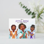 Cartes Pour Fêtes Annuelles Chanteur afro-américain (Debout devant)