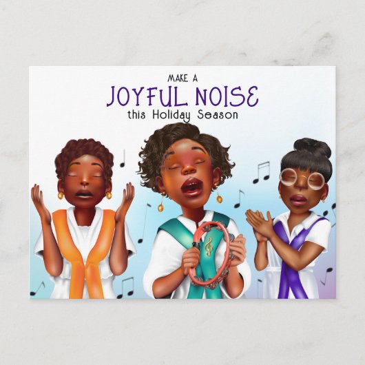 Cartes Pour Fêtes Annuelles Chanteur afro-américain (Devant)