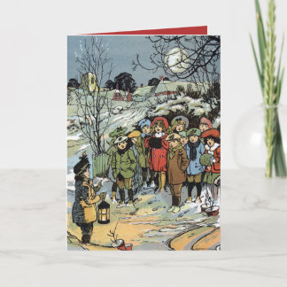 Cartes Pour Fêtes Annuelles Chanteurs vintages de Holiday Carol Frank Watkins