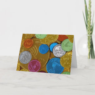 Cartes Pour Fêtes Annuelles Chanukah Gelt