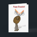Cartes Pour Fêtes Annuelles Chanukah heureux !<br><div class="desc">Texte intérieur :  Vous souhaitant Hanoukka heureux moosed et beaucoup MenORah !</div>
