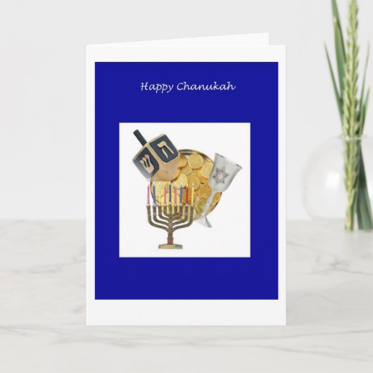 Cartes Pour Fêtes Annuelles Chanukkah Dreidel (Devant)