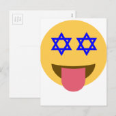 Cartes Pour Fêtes Annuelles chanukkah hanoukka emoji (Devant / Derrière)