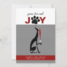 Chapeau de Père Noël pour chien noir Joie 