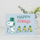 Cartes Pour Fêtes Annuelles Chapeau melon de Snoopy Candy au poivre mentholé (Debout devant)