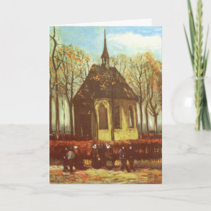 Cartes Pour Fêtes Annuelles Chapelle à Nuenen par Van Gogh, Pâques Vintages