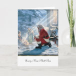 Cartes Pour Fêtes Annuelles Chaque Genou Doit Caisser<br><div class="desc">Chaque genou sera Bow~ Père Noël agenouillé au bébé Jésus.</div>