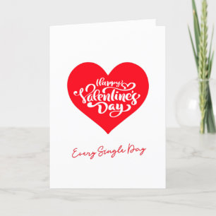 Cartes Pour Fêtes Annuelles Chaque Jour Artsy Texte Joyeux Valentines Jour